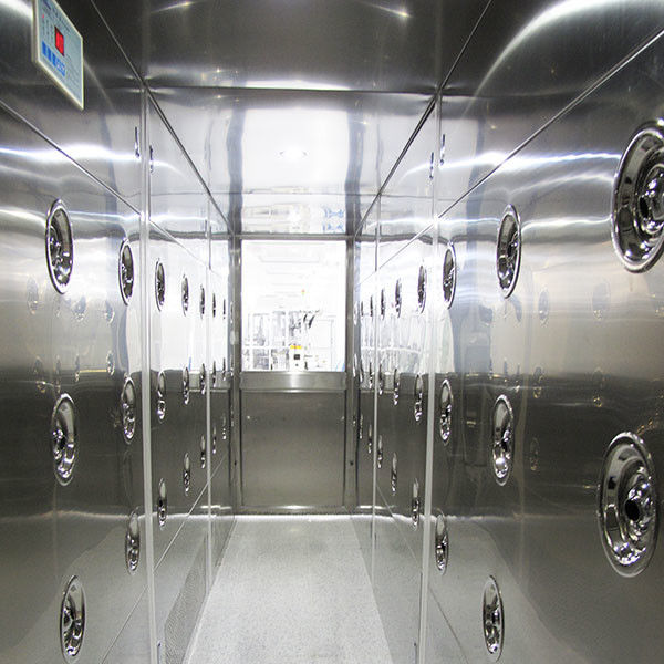 90-stopniowy tunel prysznicowy dla personelu, urządzenia do pomieszczeń czystych z malowanym materiałem stalowym 1
