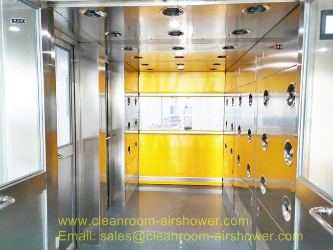 Typ tunelu Prysznic powietrzny Cleanroom Elektryczny ryglowany dla przemysłu półprzewodników 0